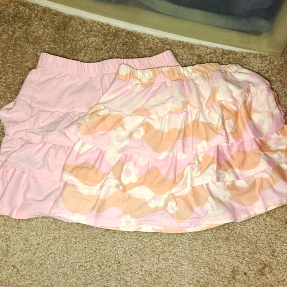 Pink Floral Women's Skirt Set